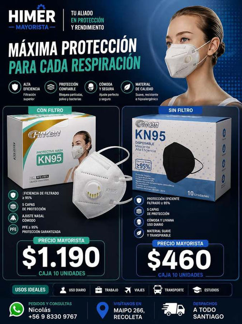 Mascarilla KN95 10 unidades
