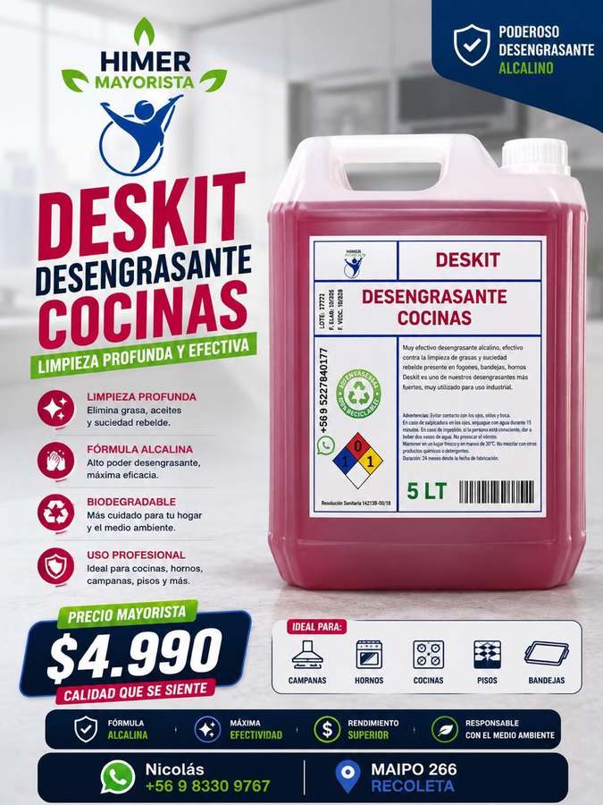 Deskit desengrasante cocinas 5 L