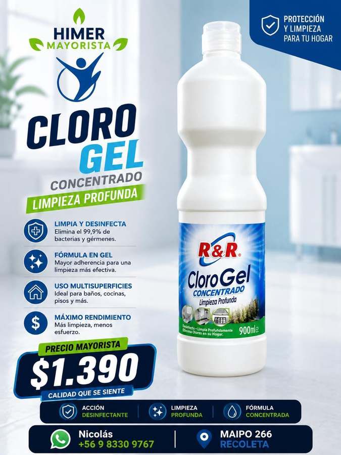 Cloro Gel R&R 900 ml