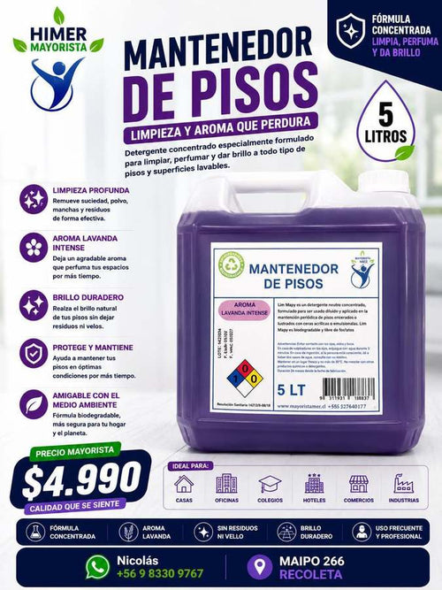 Mantenedor de pisos 5 L