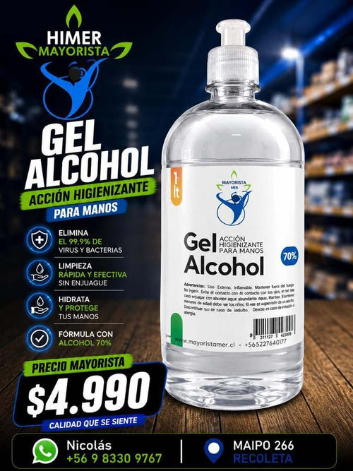 Gel alcohol 70% 1 L