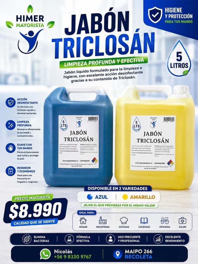 Jabón Triclosán 5 L