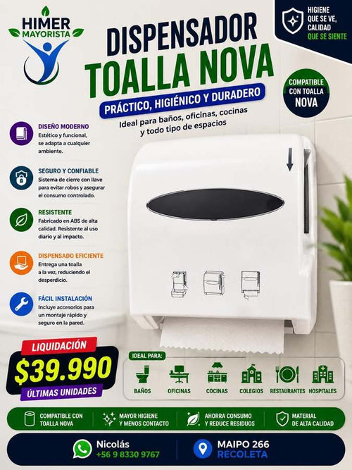 Dispensador Toalla Nova