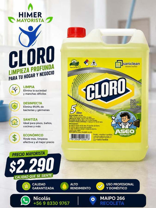 Cloro Sanclean 5 L